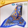 high quality turkey digital printed twill silk scarves 90*90cm